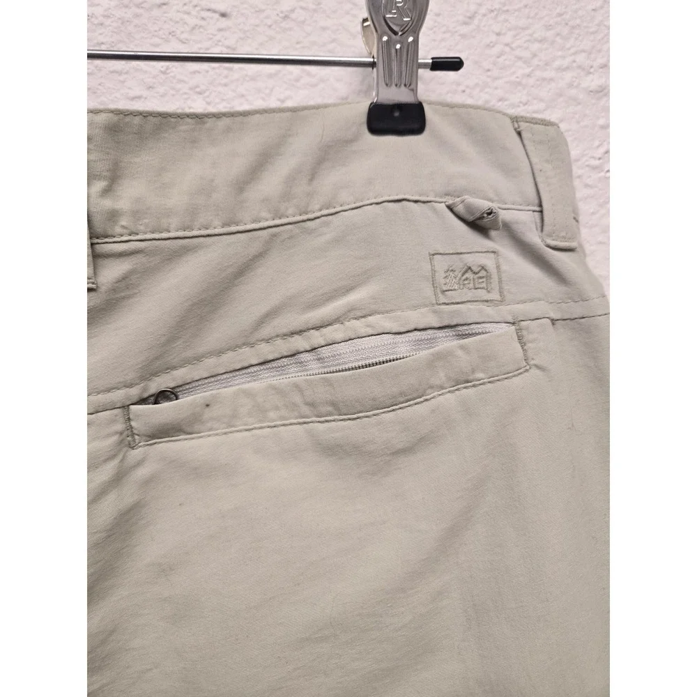 REI Co-op Tan Hiking Pants Mens 34x32 Lightweight Nylon Outdoor Trail